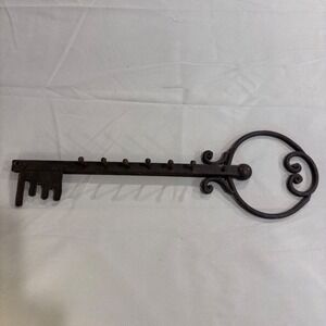 cast iron key holder 6 key leash holder heavy iron